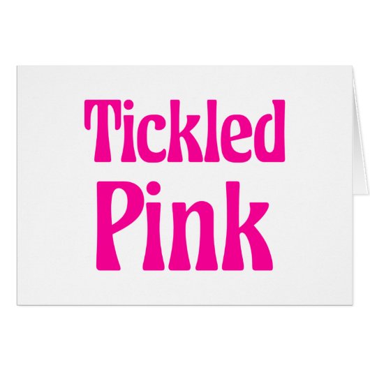 Kietelde Roze Kaart (Voorkant Horizontaal)