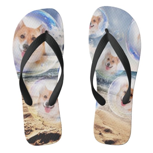 Kieuwbakken Corgis Teenslippers (Voetbed)