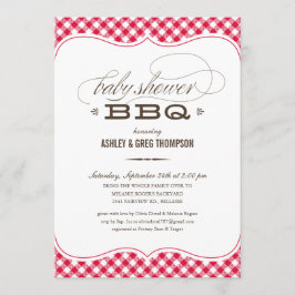 Kieuwen BBQ Baby Shower-uitvindingen Kaart