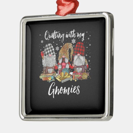 Kieuwen met de kerstfeestdag van mijn Gnomen Metalen Ornament (Links)