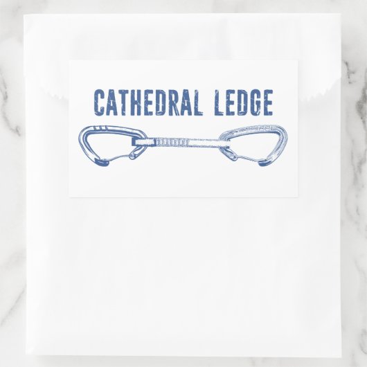 Kieuwen van de kathedraal rechthoekige sticker (Tas)