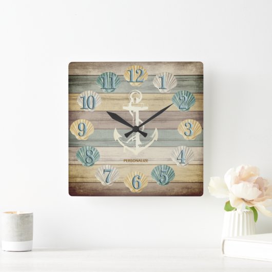 Kieuwhout Nautische strips met ankerplein Wa Vierkante Klok (Huis)