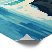 Kieuwkat: mousserend water en trilkleurstoffen poster (Hoek)