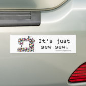 Kieuwpatroon voor naaimachine bumpersticker (Op auto)