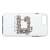 Kieuwpatroon voor naaimachine Case-Mate iPhone case (Achterkant (Horizontaal))