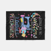 Kieuwschroefpotten die de naaigrot opvullen fleece deken (Voorkant (Horizontaal))