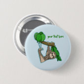 Kieuwslang in een boom ronde button 5,7 cm (Voorkant /achterkant)