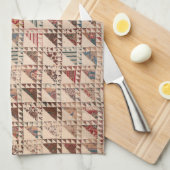 Kieuwt in neutrale kleuren theedoek (Quarter Fold)