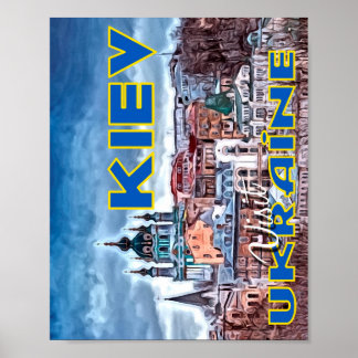 Kiev, bezoek Oekraïne Poster