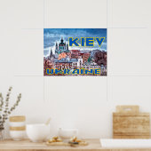 Kiev, bezoek Oekraïne Poster (Keuken)