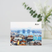 Kiev-bussen en industriële stad Ial, Kiev Briefkaart (Staand voorkant)