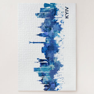 Kiev Ukraine Skyline Blue Legpuzzel