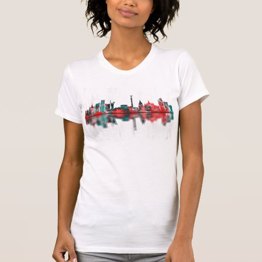 Kiev Ukraine Skyline T-shirt (Voorkant)