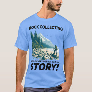 Kiezels Steen Verzamelen Mineraal Verzamelaars Geo T-shirt