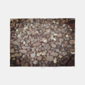 kiezelstenen foto fleece deken, klein (Voorkant (Horizontaal))