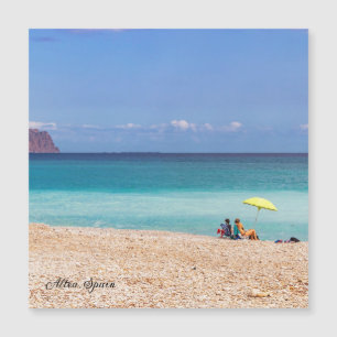Kiezelstrand in Altea, Costa Blanca, Spanje