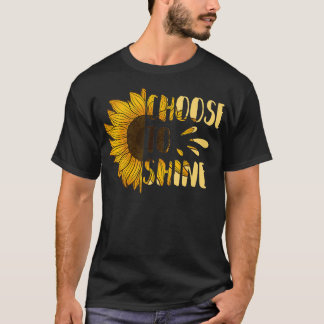Kiezen om Zonnebloem Bloemen Kunst Gele Bloem te g T-shirt