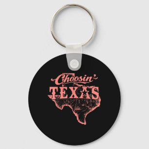Kiezen Texas Lone Star Staat van Geest Westers Sleutelhanger