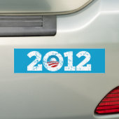 Kiezen voor 2012 voor Barack Obama Bumpersticker (Op auto)