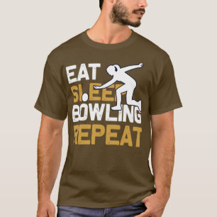 Kiezen voor Bowling-skittles PINS-spelden eten sla T-shirt