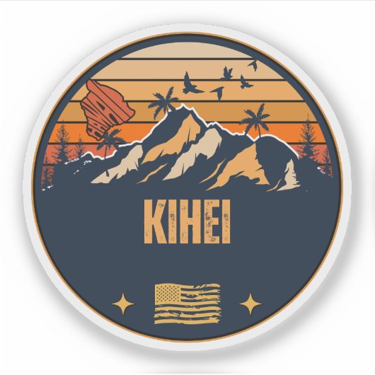 Kihei, Hawaii Sticker (Voorkant)