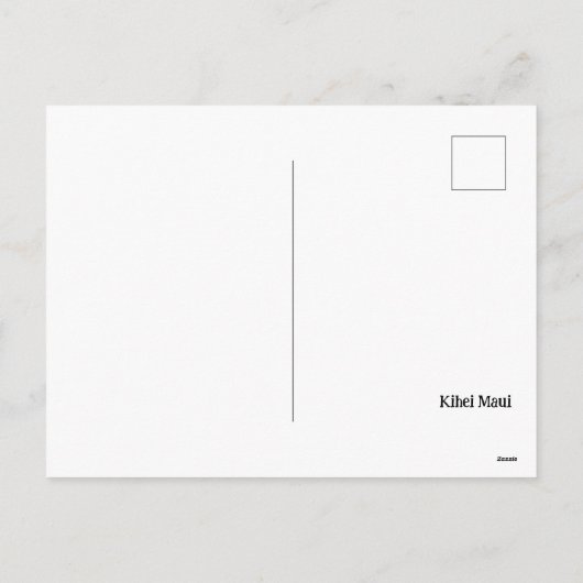 Kihei Maui Hawaii Beach Palms Feestdagenkaart (Achterkant)