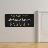 Kijk! Aangepaste 6' Verloving banner