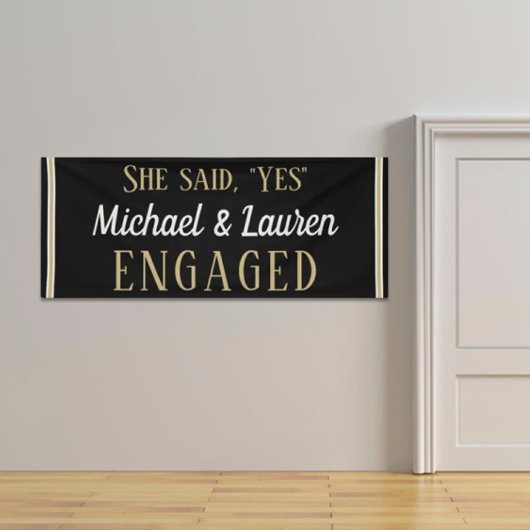 Kijk! Aangepaste 6' Verloving banner