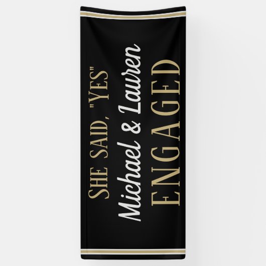 Kijk! Aangepaste 6' Verloving banner (Verticaal)