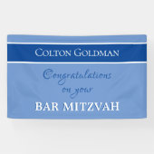 Kijk! Aangepaste balk Mitzvah Banner (Horizontaal)