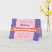 Kijk! Aangepaste Junior High afstuderen kaart! Kaart (Gele Bloem)