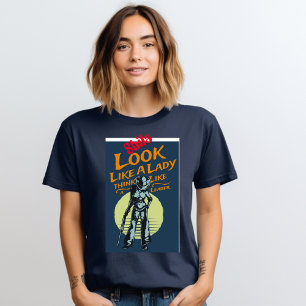 Kijk als een dame die denkt als een lezer T-Shirt