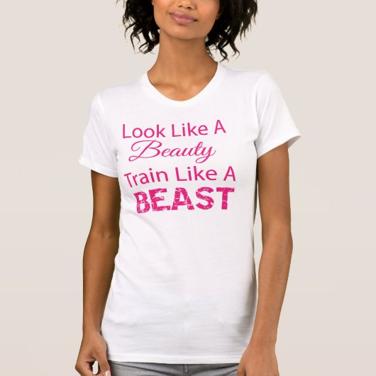 Kijk als een mooie trein als een beest t-shirt (Voorkant)