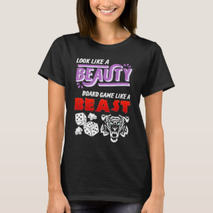 Kijk als een schoonheidsspel als een beest board G T-shirt