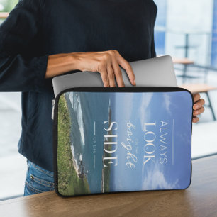 Kijk altijd naar de heldere kant van het leven / d laptop sleeve