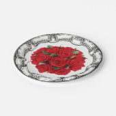  Kijk Bouquet Red Roses Papieren Bordje (Gekanteld)