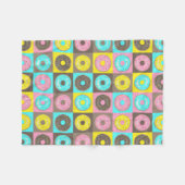 Kijk de Donuts uit! Fleece Deken (Voorkant (Horizontaal))