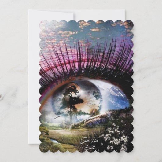 Kijk de wereld met één oog kaart (Voorkant)