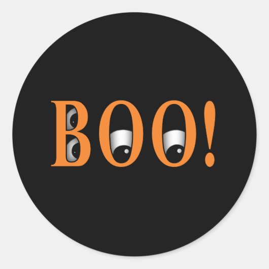 Kijk een BOE! Halloween Ogen Ronde Sticker (Voorkant)