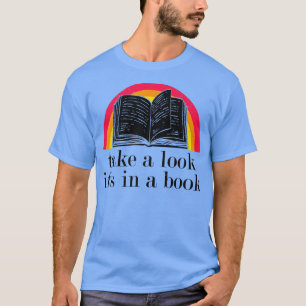 Kijk eens in een boek grappig boek t-shirt