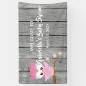 Kijk eens naar de babymeisjesschoenpootwanner spandoek (Verticaal)