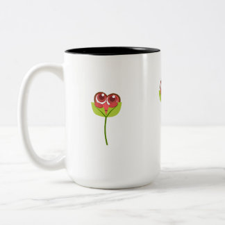 kijk eens naar hart tweekleurige koffiemok