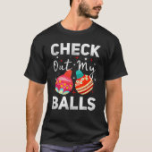 Kijk eens naar mijn ballen, Kerst T-shirt (Voorkant)