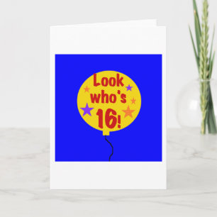 Kijk eens wie 16 is kaart