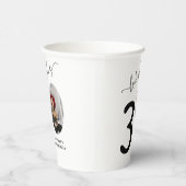 Kijk eens wie 30 is! Moderne foto 30e verjaardag Papieren Bekers (Rechts)