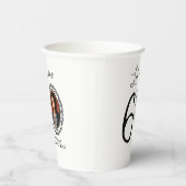 Kijk eens wie 60 is! Foto 60e verjaardag Papieren Bekers (Rechts)