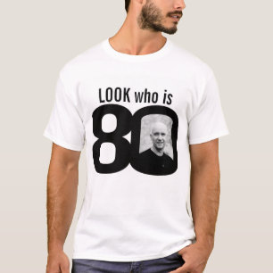 Kijk eens wie 80 foto's zwart-wit is t-shirt