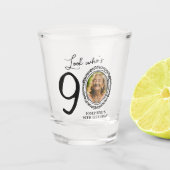 Kijk eens wie 90 is! Foto 90e verjaardag Shot Glas (Voorkant)