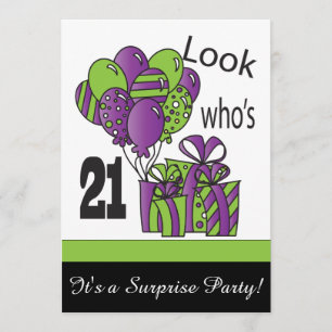 Kijk eens wie er 21 zijn   21ste verjaardag kaart