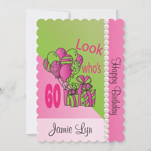 Kijk eens wie er 60 zijn | 60e verjaardag kaart (Voorkant)